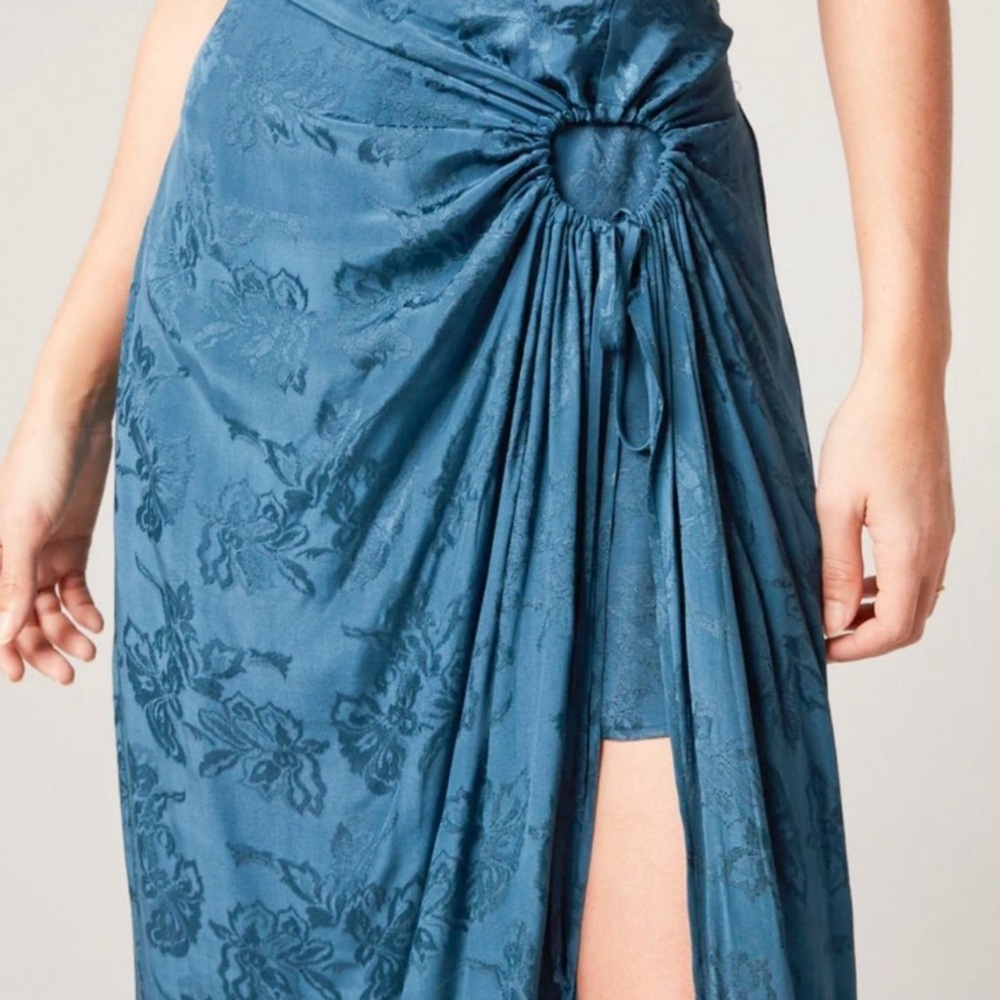 Band of Gypsies Asymmetrical Blue Skirt - Picture 5 of 8